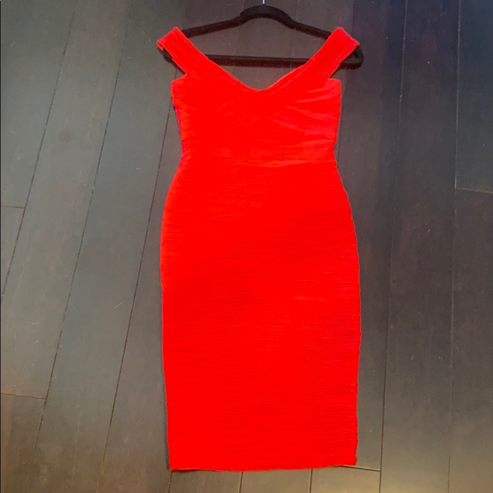fancy red dress
